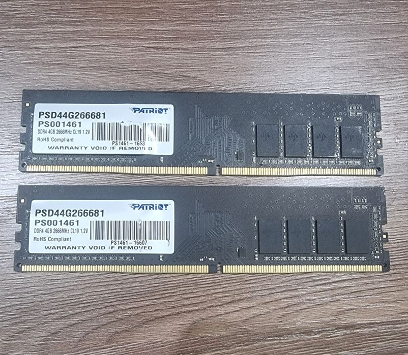 Оперативная память патриот 2 по 4гб