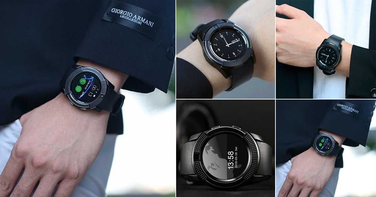 Смарт часовник Smart watch V8 с bluetooth, камера и SIM карта