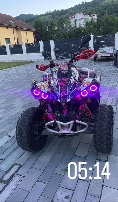 Atv Can Am Renegade 650,an 2017,inmatr.nr. Negru, folosit pe strada