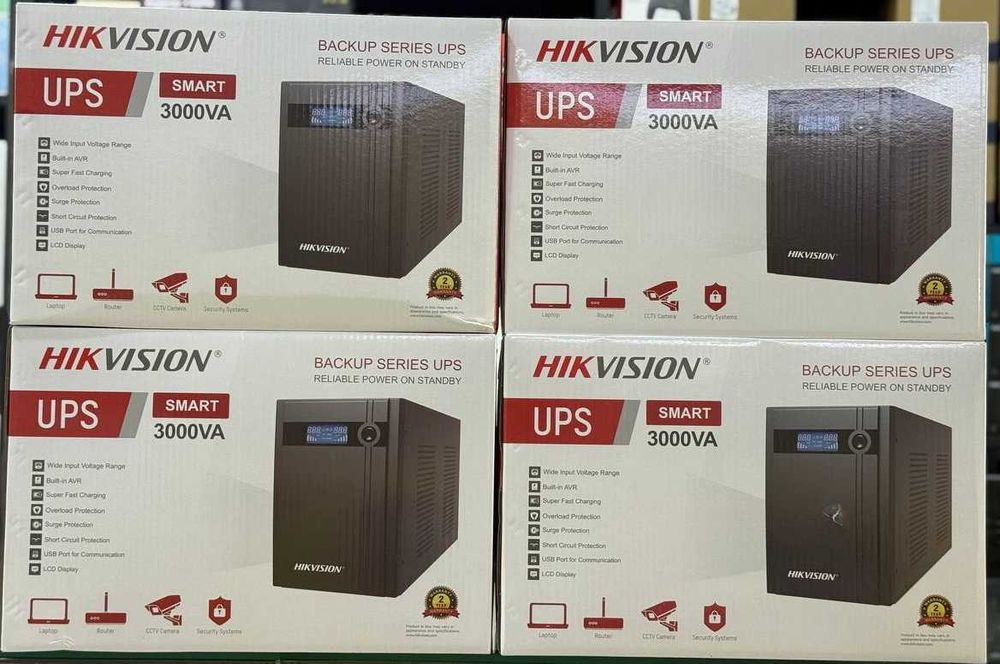 Источник бесперебойного питания, UPS Hikvision 3000ВА/1800Вт