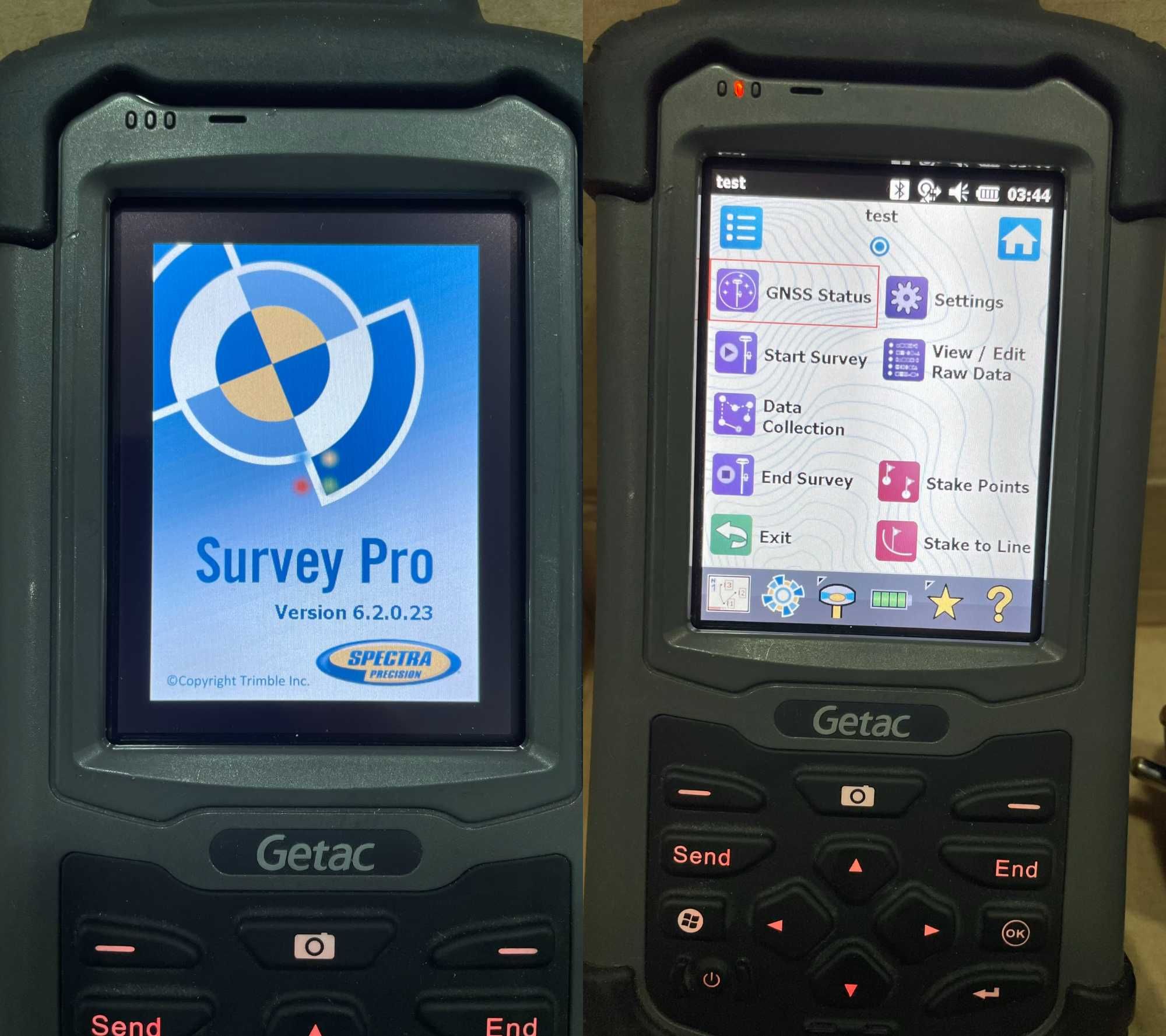 Controler GETAC PS336 SurvCE 6, Fieldgenius 11 Surveypro 6