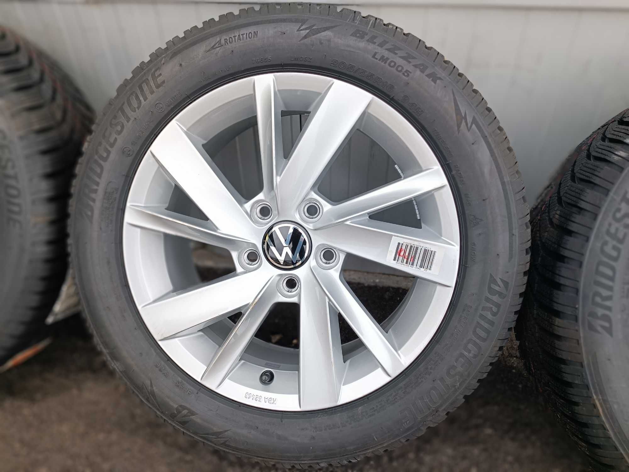 Нови ОРИГИНАЛНИ джанти 16 цола 5 112 за VW Audi+Зимни гуми Bridgestone