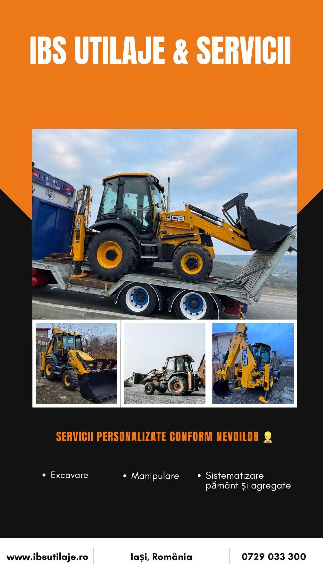 Inchiriez buldoexcavator pentru  excavari eficiente