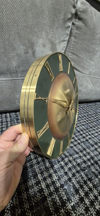 Ceas perete bronz masiv , Diehl mecanic