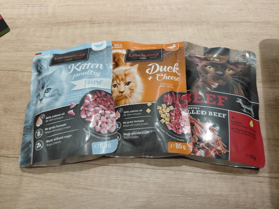 Leonardo (Леонардо) влажный корм лакомство для котов кошек котят пауч