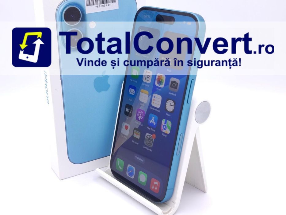 Apple iPhone 16 128GB Teal 8GB Single SIM, Garantie 24 luni | #D88605