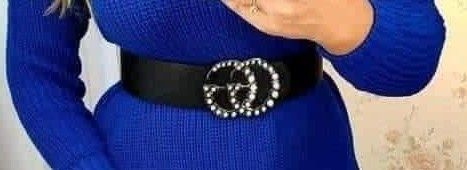 Curea dama/strass new model import Italia, logo metalic