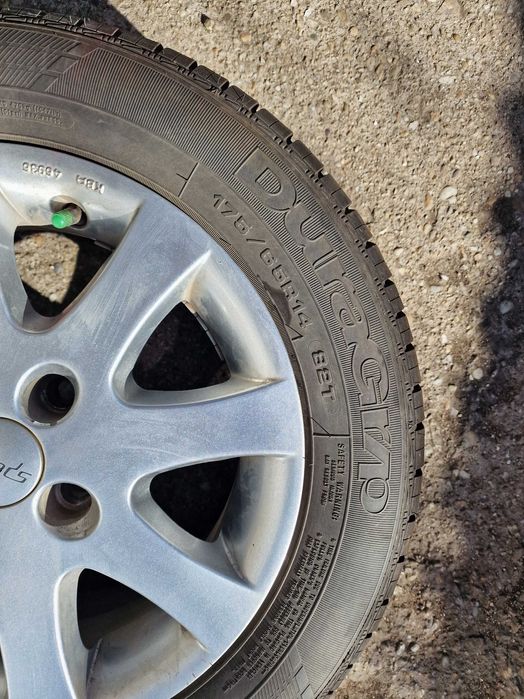 Jante aliaj ALCAR 14 inch cu amvelope de vara GOODYEAR 175 / 65 R14