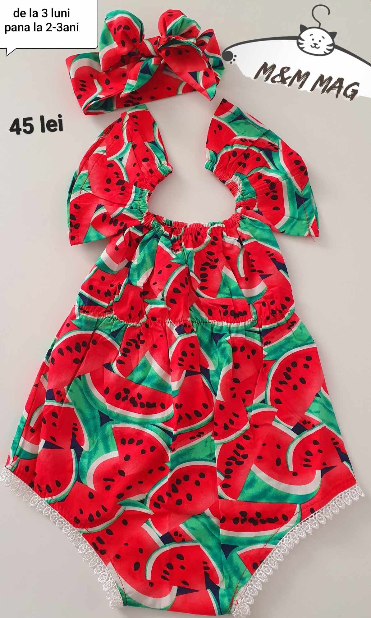 Body cu bentita 3-24 luni/ romper fetite
