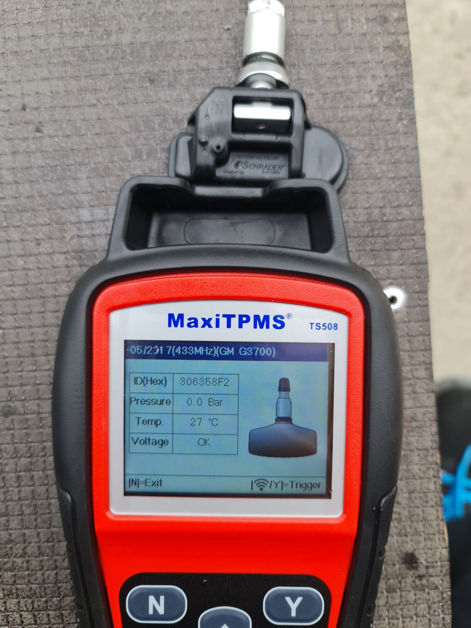 Обучение на TPMS датчици.