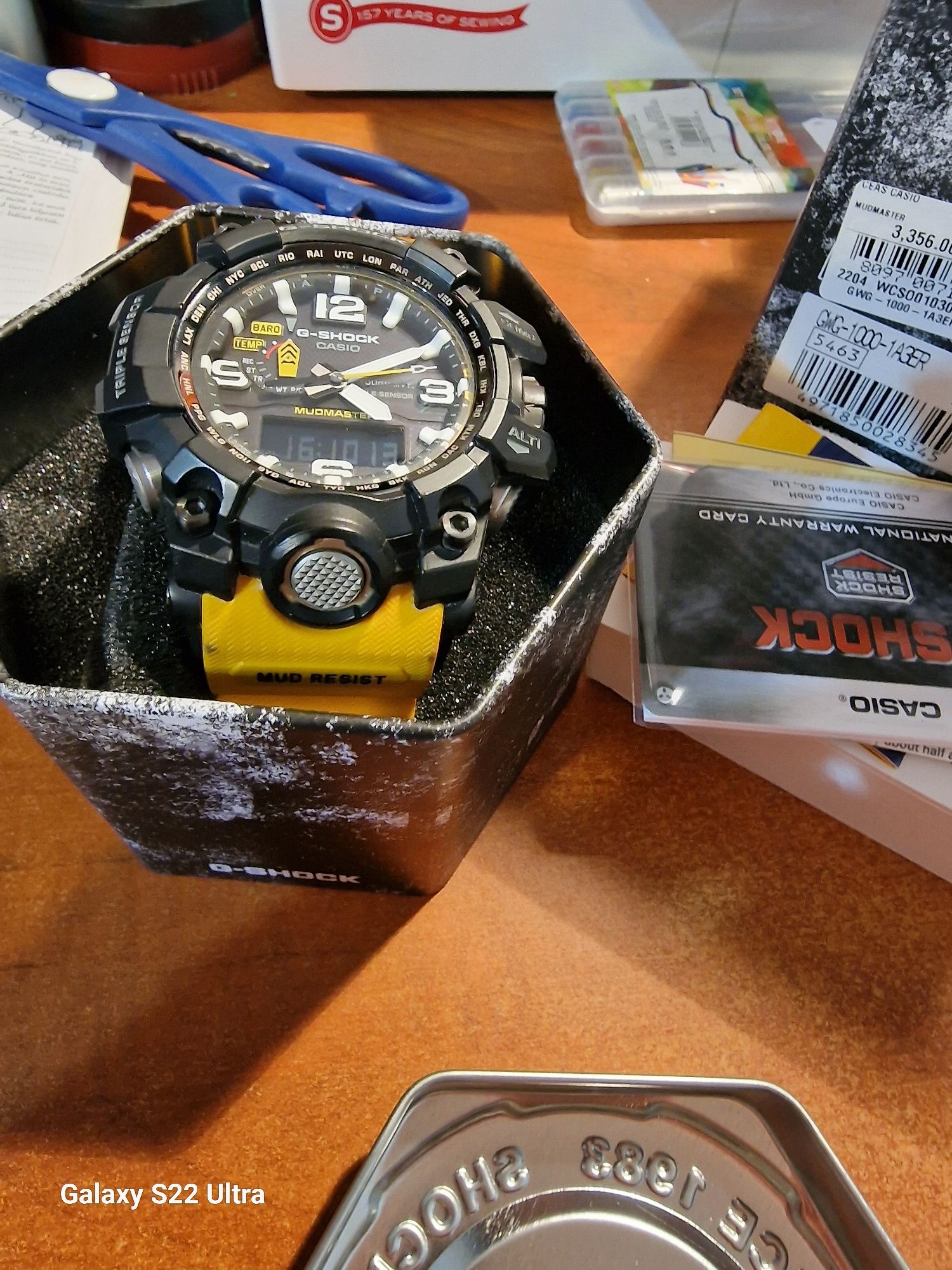 Casio g shock gwg1000 yellow0