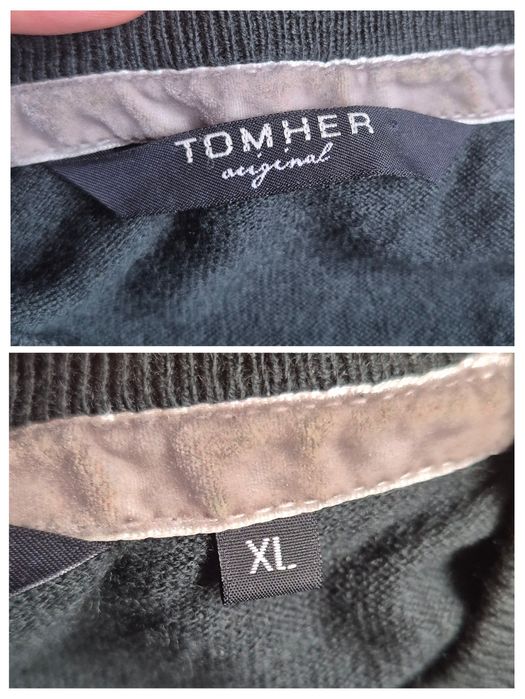 Pulover bărbătesc Tomher Original - XL - Lână & Cașmir - Verde