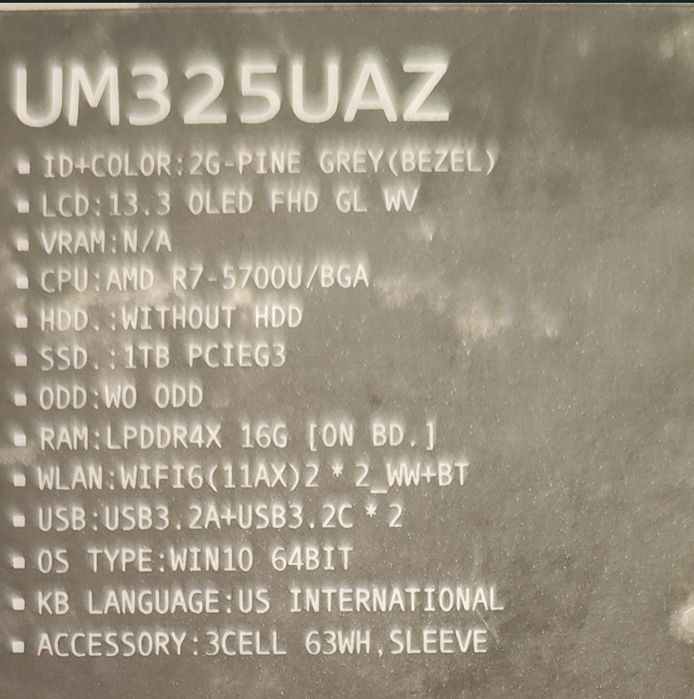 Asus Zenbook 13 OLED  16gb/1Tb