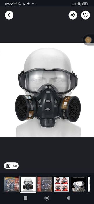 Полнолицевая промышленная окраска, распылительный респиратор