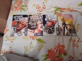 Vând manga Attack on Titan volumele 1-4