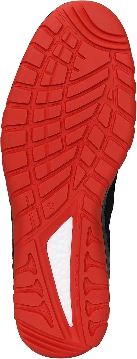 Работни, сейфти обувки ELTEN MADDOX Black-Red Mid S3
