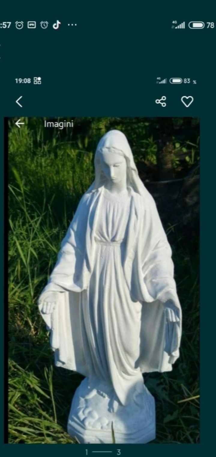 Statuetă Leu mare,din ciment sau din ipsos