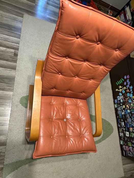 Scaun fotoliu portocaliu