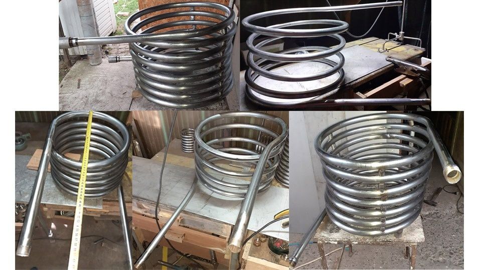 Serpentine inox pt recuperator, pasteurizator suc, tuica, gratar