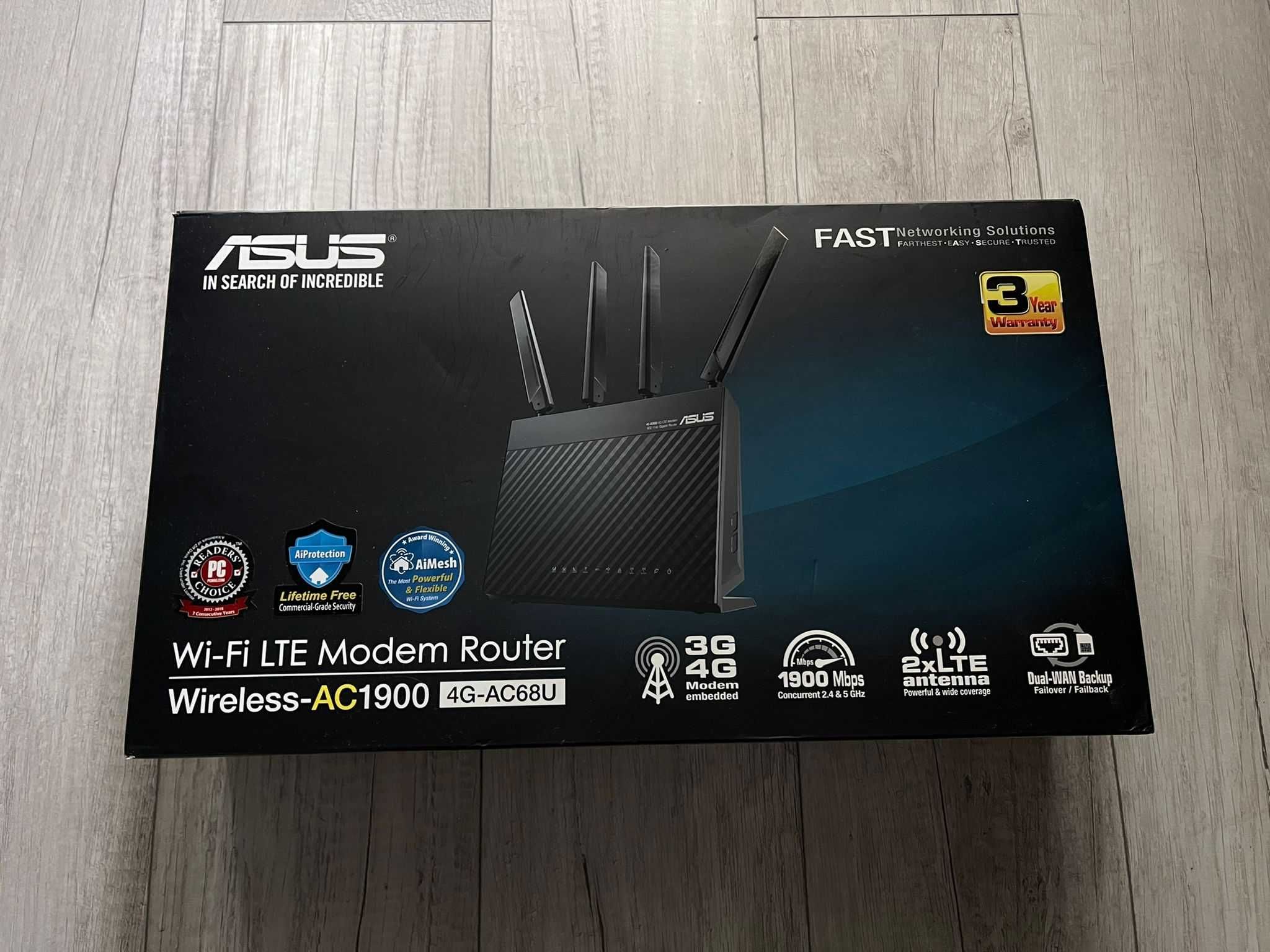 Router Wireless Asus 4G-AC68U, AC1900