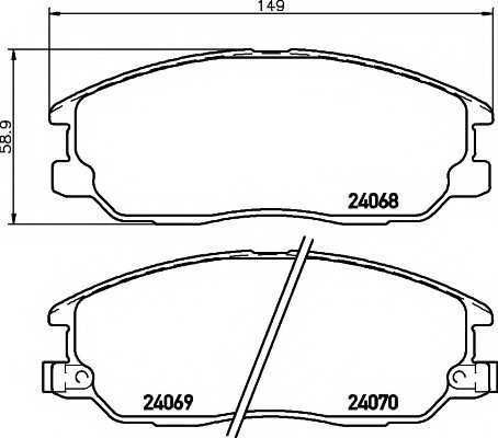 TEXTAR Комплект предни накладки за Киа Соренто Kia Sorento 2406801