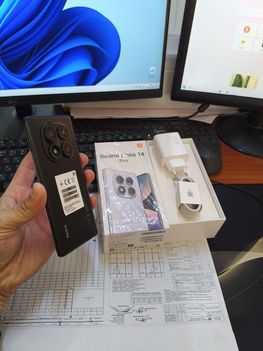 Redmi note 14pro 12/256gb(2025)3 kunlik ideal zur aybi yuq tozza tele