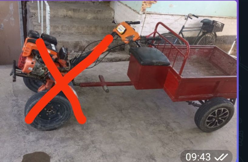Mini tiraktir telichkasi sotiladi