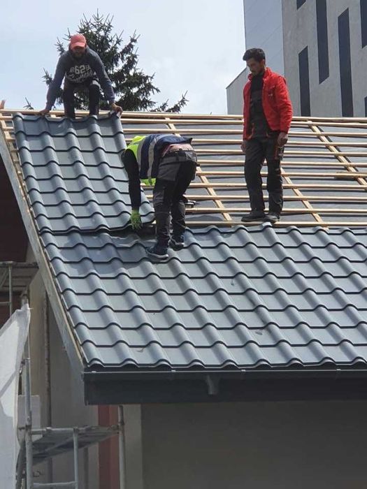 Montaj tigla metalica, tigla ceramica, dulgherie, reparatii acoperis