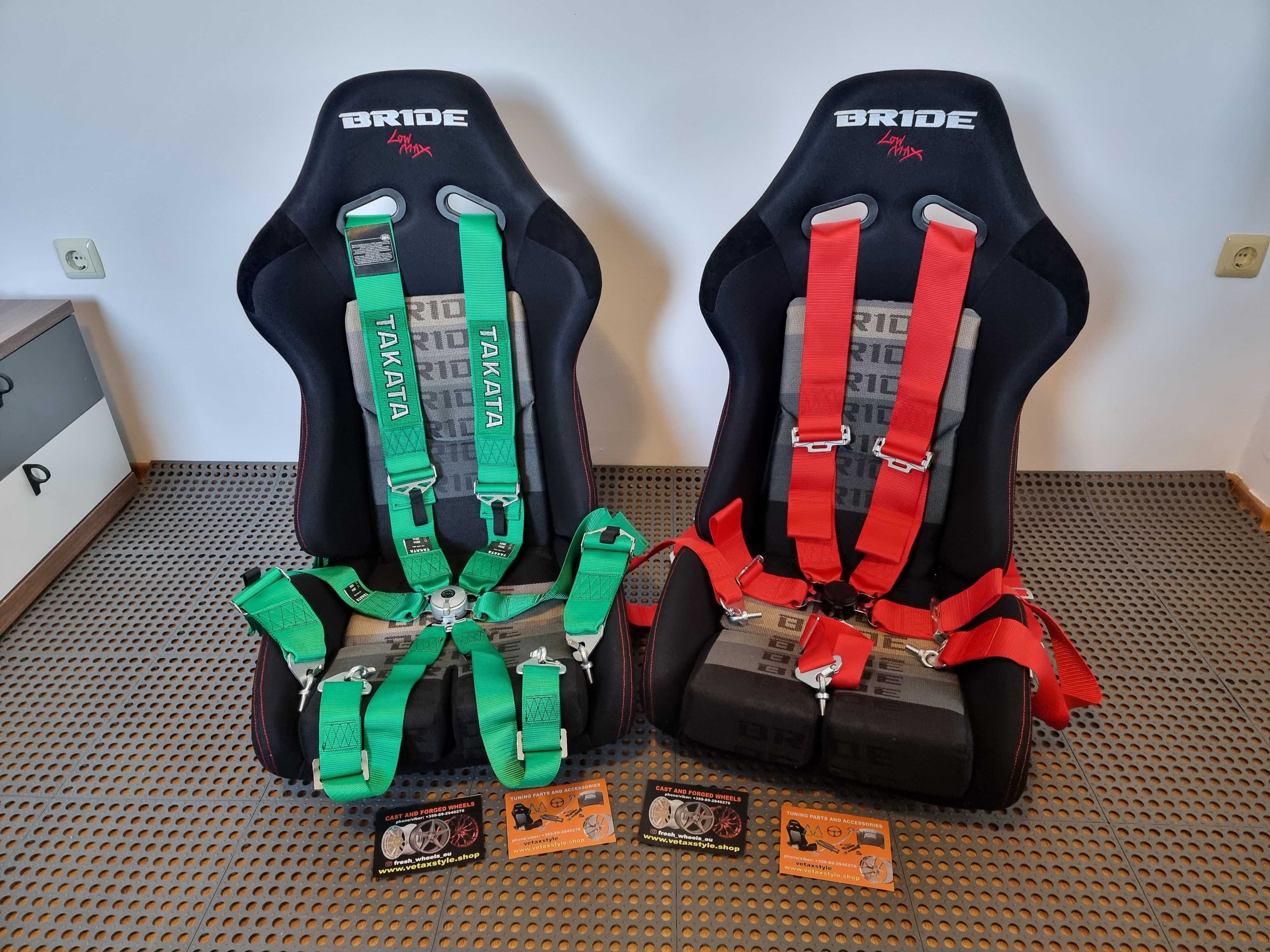 Предпазен колан за кола TAKATA, култура JDM, 4-точков или 6-точков