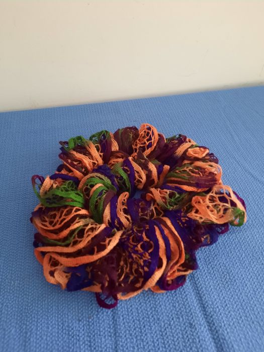 Deosebit fular dantelat multicolor