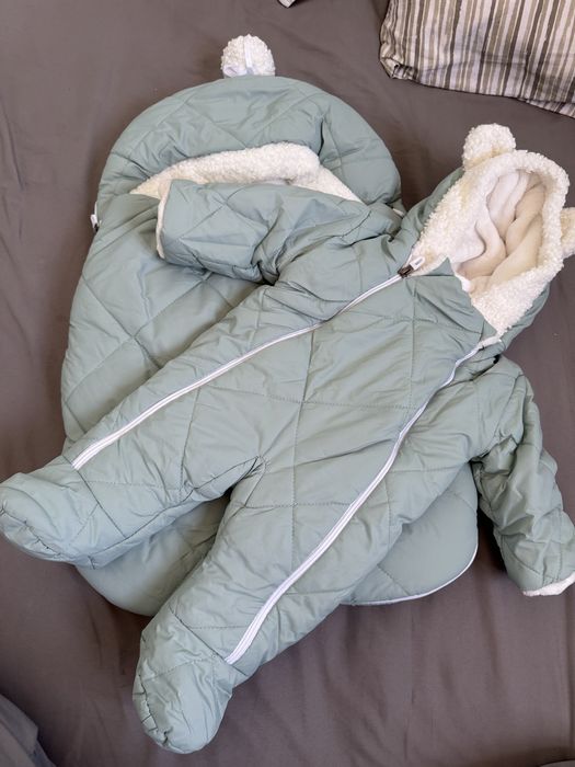 Детский конверт комбинезон зимний