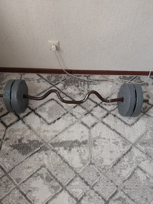 Продам гриф с дисками.