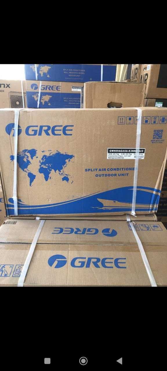 GREE Кондиционер 12 inverter +Доставка Бесплатно гарантия 3г Оригинал