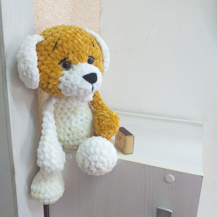 Вязанная игрушка ЩЕНОК