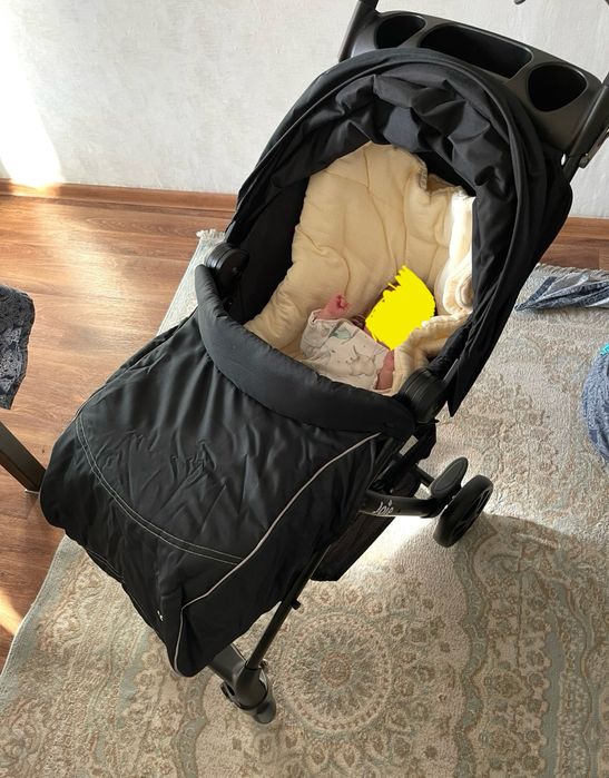 Коляска jole черная складная