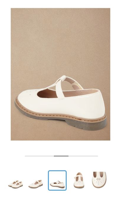 Очаровательные белые туфли для девочек от бренда Gymboree 35 размер