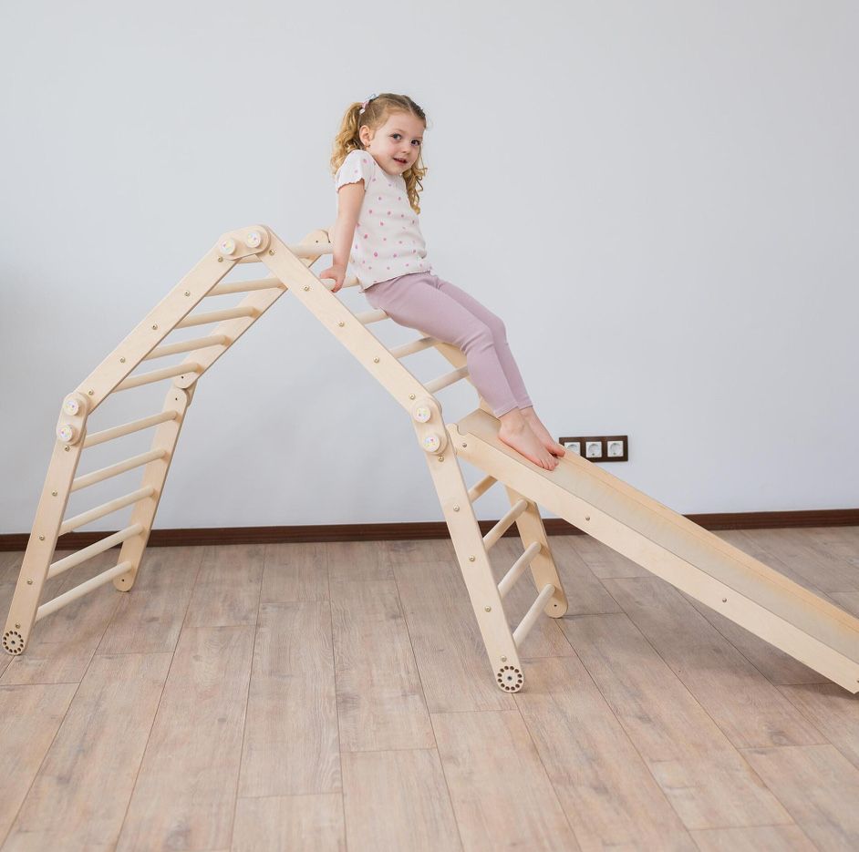 Пиклер триъгълник Wooden Magic 4 модула с рампа