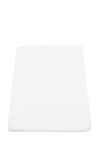 Cearsaf de patut cu elastic pentru bebelusi 70x140 cm, 100% bumbac,alb