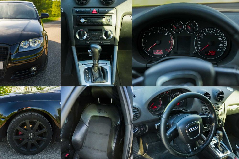 Audi A3 8P 2.0 TDI S line | Automată | Full Black | Suspensie Sport