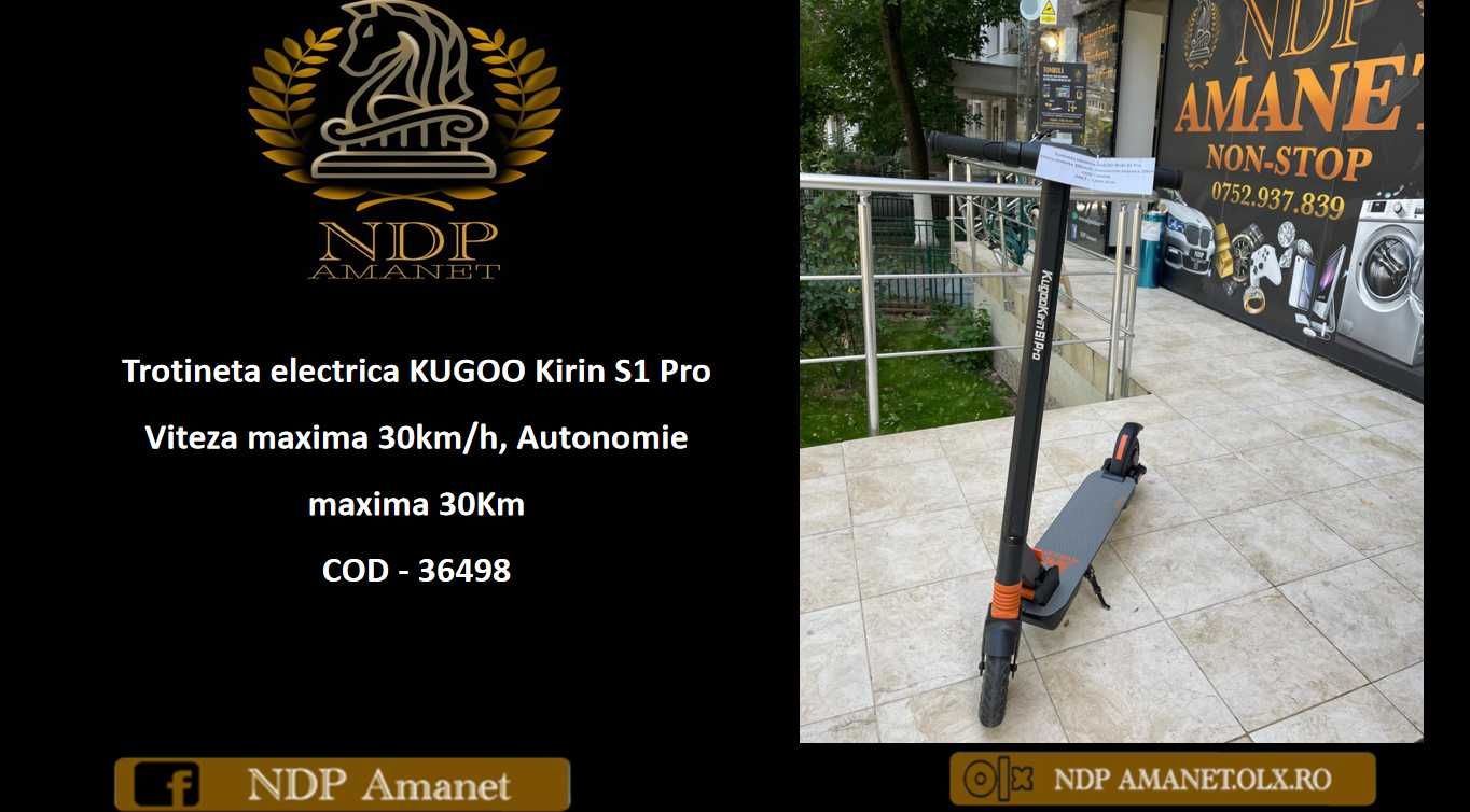 NDP Amanet NON-STOP Bld.Iuliu Maniu 69 Trotineta KUGOO Kirin S1 Pro