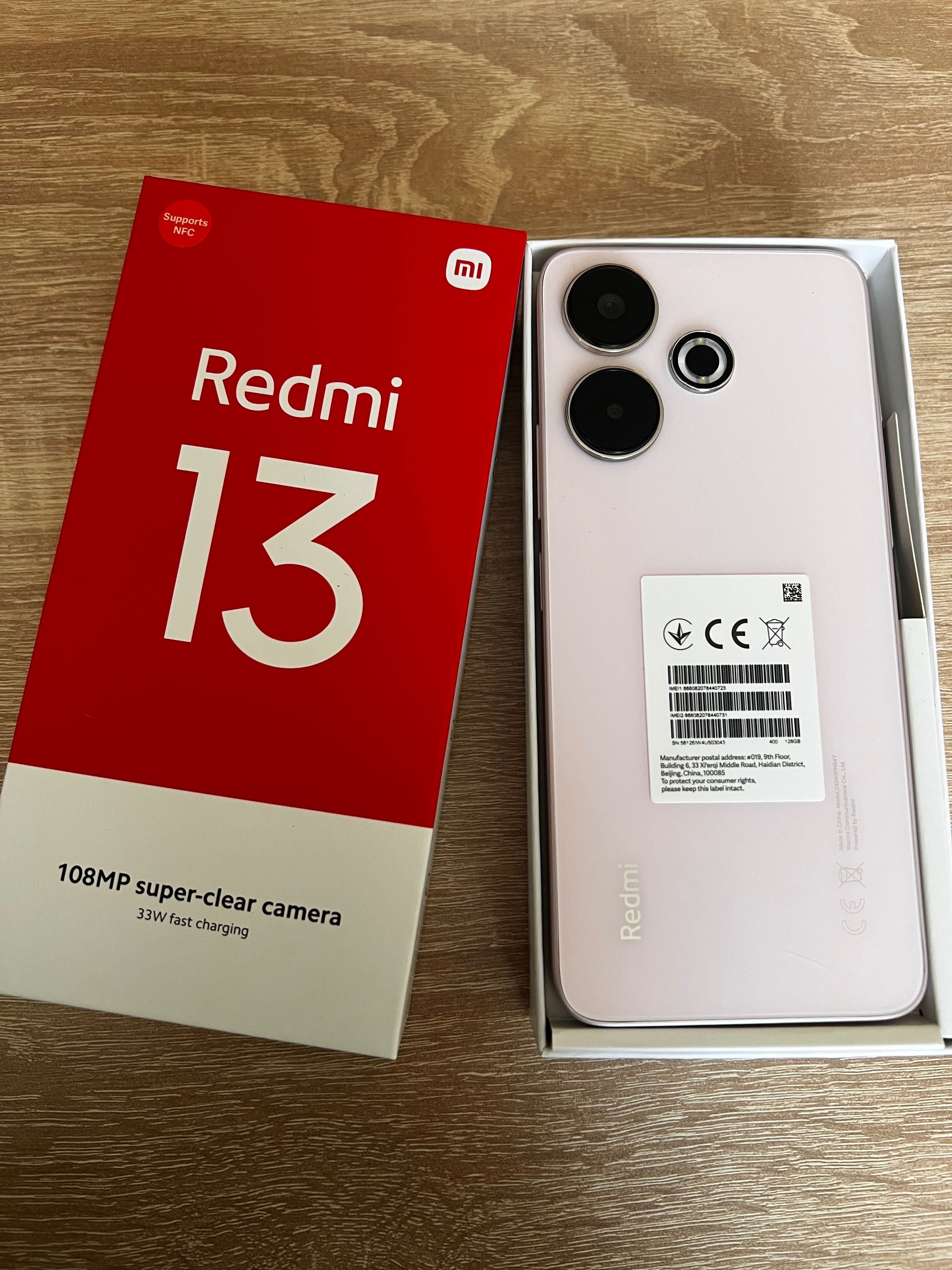 Смартфон Xiaomi Redmi 13, 6GB RAM, 128 GB, Pearl Pink