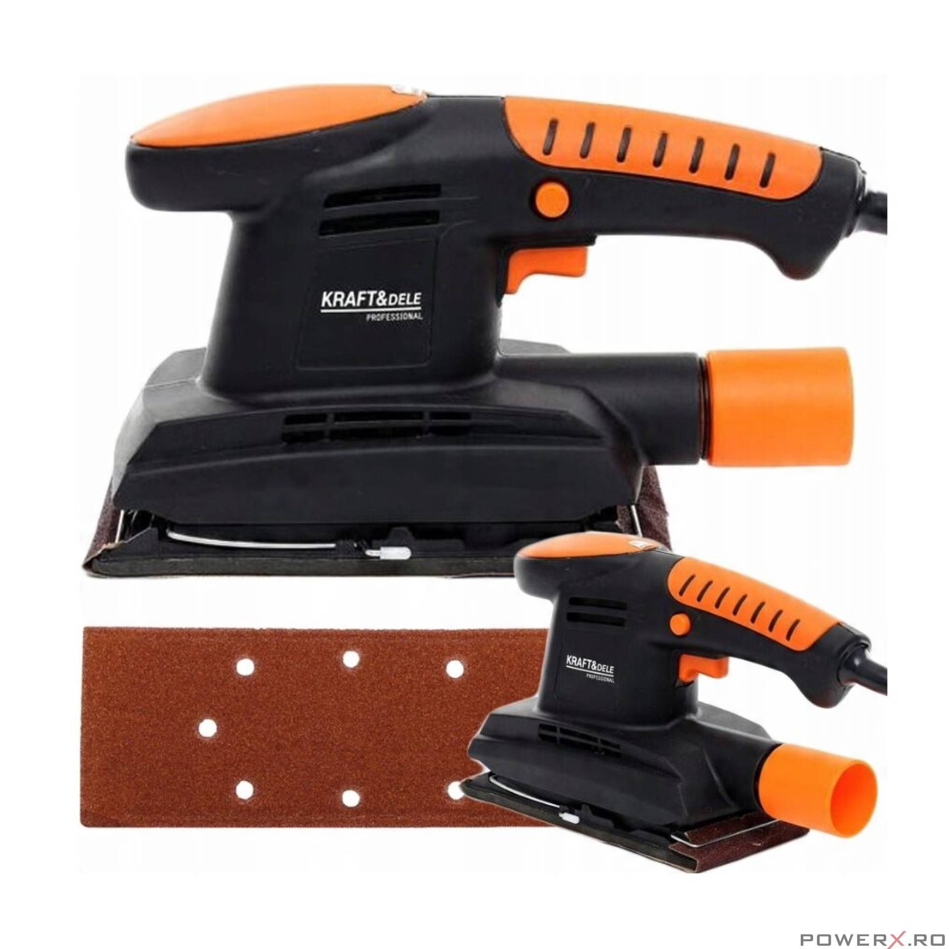 Slefuitor orbital pentru lemn, metal si plastic, cu talpa