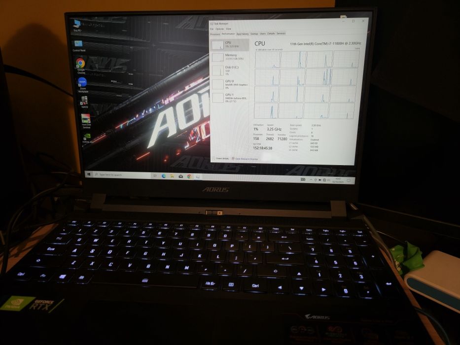 Laptop Gigabit Aorus i7 11800h/ rtx 3060