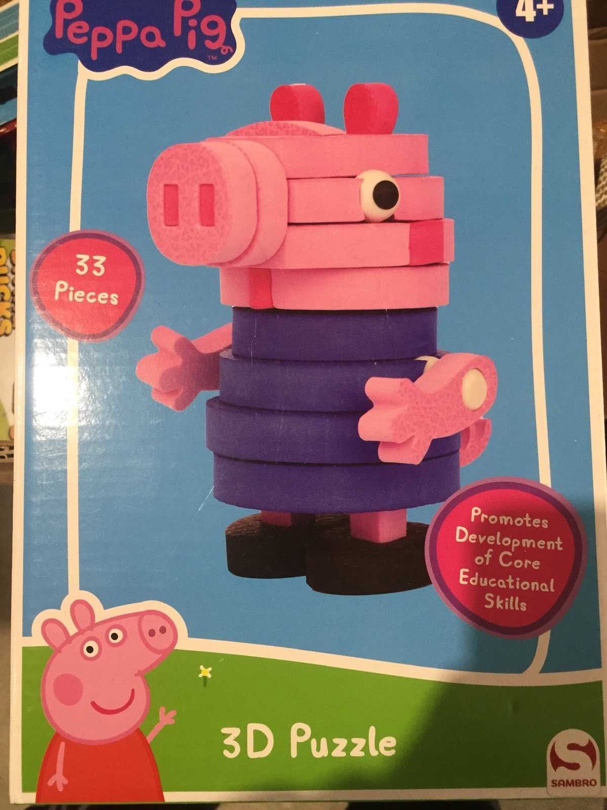 3D пъзел Peppa Pig, различни видове