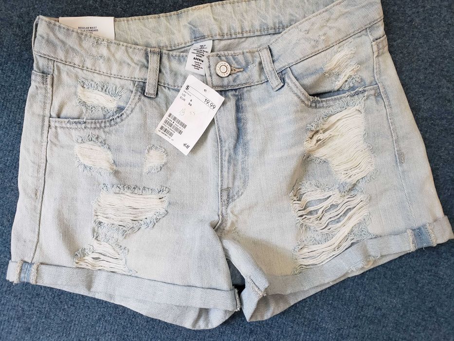 H&M дънкови шорти, Нови с етикет