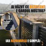 Gard Jaluzea - ZINCAT vopsit electrostatic - 0.7mm si 0.9mm grosime