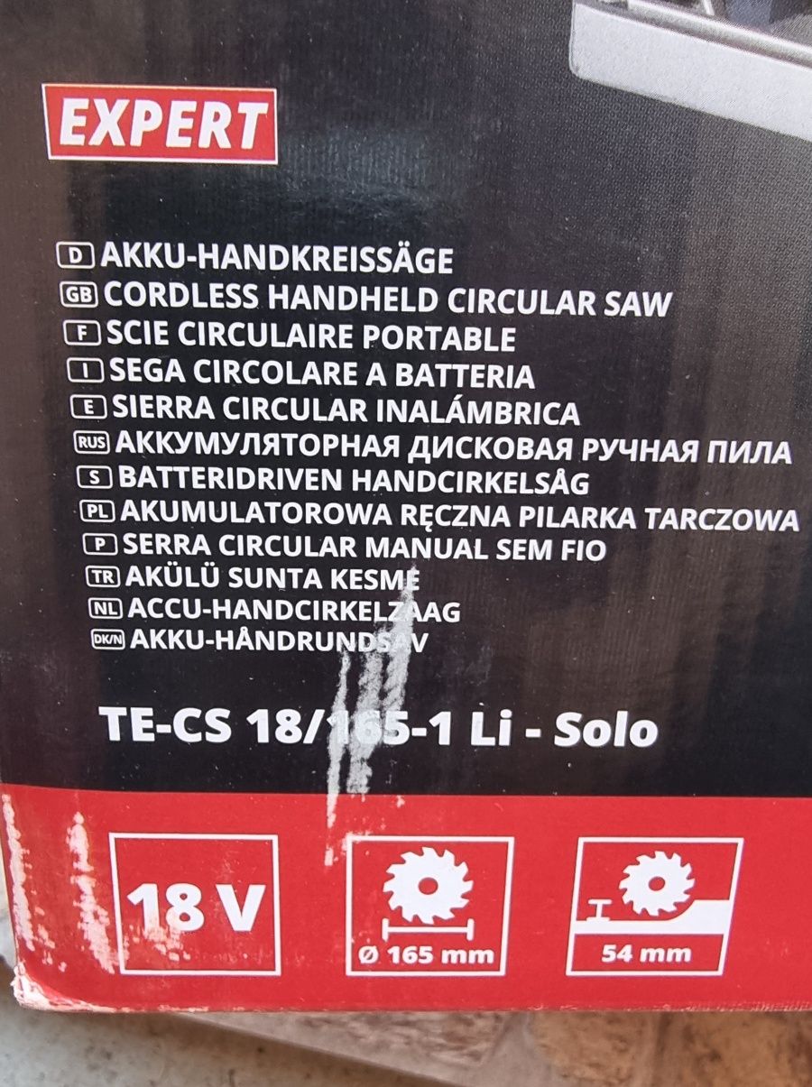 Акумулаторен ръчен цирколяр Einhell  18v