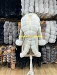 Palton alpaca alb