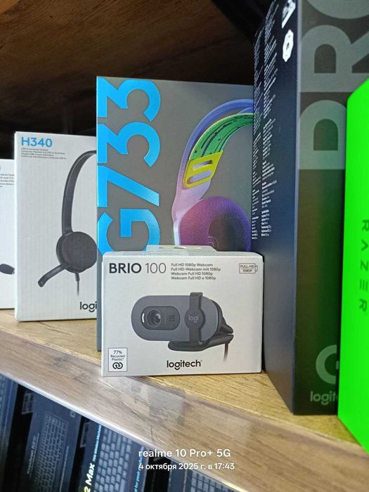 Веб-камера Logitech Brio 100 Full HD (Graphite, USB)