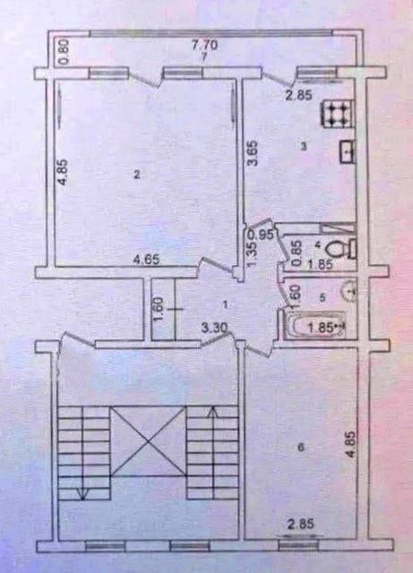 Продается 2х ком квартира на ул. Кунаева, ор-р: метро Ойбек, 64 м²